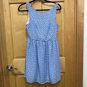 Everly sleeveless blue dress sz S elastic …